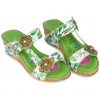 Laura Vita sandalia cuña doble velcro Bonito 22