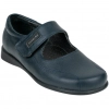 Mercedita Piel Colegial Azul Marino Plana Pito´ss