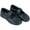 Mercedita Piel Colegial Azul Marino Plana Pito´ss