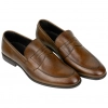 Mocasín Hombre Elegante Piel Marrón Plano Innova Shoes 504