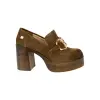 Zapato Tacon Ancho y Plataforma con Estribo Mustang 54031