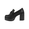 Zapato Tacon Ancho y Plataforma con Estribo Mustang 54031