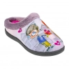 Zapatilla Casa Mujer Invierno Abierta Enamorados Plumaflex 12213