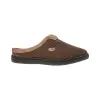 Zapatilla Casa Hombre Invierno Abiertas Marron Gris y Azul Pana Londres Plumaflex 12248