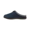 Zapatilla Casa Hombre Invierno Abiertas Marron Gris y Azul Pana Londres Plumaflex 12248