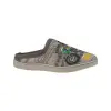 Pantuflas de Hombre Verano Abiertas Gris Estampado Moto Plumaflex 12340