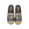 Pantuflas de Hombre Verano Abiertas Gris Estampado Moto Plumaflex 12340
