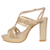 Sandalias de Fiesta con Tacón Ancho y Plantilla de Piel - Prestigio C-542