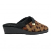 Zapatilla Casa Mujer Verano Abierta Leopardo Cuña Salemera AT313636