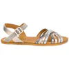 Sandalia Barefoot Mujer Piel Combinada en Metalizados Vivant Benur