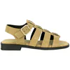 Sandalias cangrejeras de mujer de piel serraje con plantilla gel - Wikers T 162515