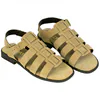 Sandalias cangrejeras de mujer de piel serraje con plantilla gel - Wikers T 162515