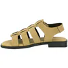 Sandalias cangrejeras de mujer de piel serraje con plantilla gel - Wikers T 162515
