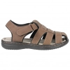 Sandalias Cangrejeras Hombre con Plantilla Piel en Marrón - SU2047-S8