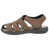 Sandalias Cangrejeras Hombre con Plantilla Piel en Marrón - SU2047-S8
