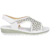 Sandalia Cuña Baja Piel Troquelada Velcro Doctor Cutillas 35334