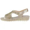 Sandalia Cuña Baja Piel Troquelada Velcro Doctor Cutillas 35334