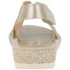 Sandalia Cuña Baja Piel Troquelada Velcro Doctor Cutillas 35334