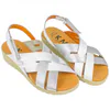 Sandalia Cuña Baja Piel Combinada Plantilla Gel KMN 2661