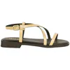 Sandalia Piel Tiras Finas Plantilla Gel Plana Wikers T 162835