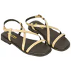 Sandalia Piel Tiras Finas Plantilla Gel Plana Wikers T 162835