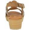 Sandalias de Piel para Mujer con Cuña y Plantilla de Gel - Wikers T-90863