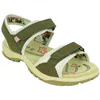 Sandalia Trekking Mujer Plana Piel Verde St. Gallen Genil 