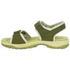 Sandalia Trekking Mujer Plana Piel Verde St. Gallen Genil 
