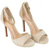 Sandalia Beis Tacón Alto Pulsera Plataforma Ideal Shoes 2858