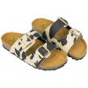 Sandalia bio Plana Animal Print Vaca Autenti Doble Hebilla Autenti 0747