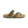 Sandalias Blanco Marron Negro Plomo Verde Hebilla Dedo Piso Fino Suver 520012