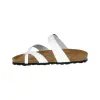 Sandalias Blanco Marron Negro Plomo Verde Hebilla Dedo Piso Fino Suver 520012