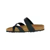 Sandalias Blanco Marron Negro Plomo Verde Hebilla Dedo Piso Fino Suver 520012