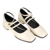 Merceditas Mujer Charol Beige en Piel Top3Top3 SA24680