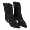 Botas de Media Caña Estilo Western con Polaina y Tachuelas - Top3 SS24719