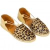 Sandalias planas Mujer Leopardo Piel Top3 SR25477