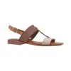 Sandalias Planas Mujer Piel Punta Cuadrada Wikers D29454