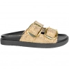 Sandalias Bio de Piel Trenzada Wikers para Mujer con Doble Hebilla - R-64787