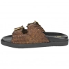 Sandalias Bio de Piel Trenzada Wikers para Mujer con Doble Hebilla - R-64787