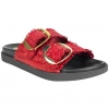 Sandalias Bio de Piel Trenzada Wikers para Mujer con Doble Hebilla - R-64787