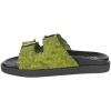 Sandalias Bio de Piel Trenzada Wikers para Mujer con Doble Hebilla - R-64787
