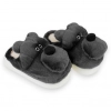 Pantufla Mujer Invierno Abierta Oso Negro D2413btdbzg