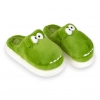 Pantufla Mujer Invierno Cerrada Dinosaurio D006btltey Verde