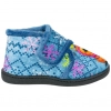 Zapatilla Bota Niños Plana Azul Perro Gorro Plumaflex 12003