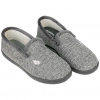 Zapatilla Cerrada Gris Manarola Plana Plumaflex 12018