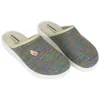 Zapatilla Casa Descalza Plana Plantilla Extraíble Plumaflex 80074 Indigo