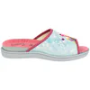 Zapatilla Plumaflex Abierta Pinki Caracol Estampado Rosa Plana 12404