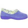 Zapatilla Cerrada Rizo Escotada Flores Plana Costa SOL88812