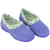 Zapatilla Cerrada Rizo Escotada Flores Plana Costa SOL88812