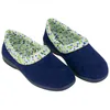 Zapatilla Cerrada Rizo Escotada Flores Plana Costa SOL88812